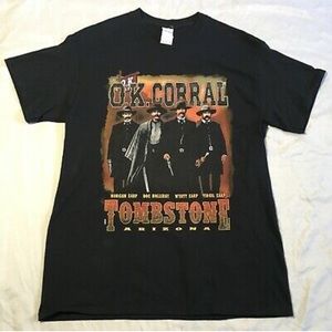 Tombstone Arizona Ok Corral Cotton T-Shirt Size M